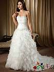 Custom White/Ivory Embroidery Beaded Wedding Dresses Go