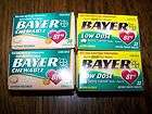 BAYER Aspirin BABY ASPIRIN Low Dose 192 Tablets LOT 6 32 Count Boxes