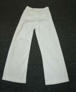 Vintage 1920s Mens White Button Fly Pants Jeans  