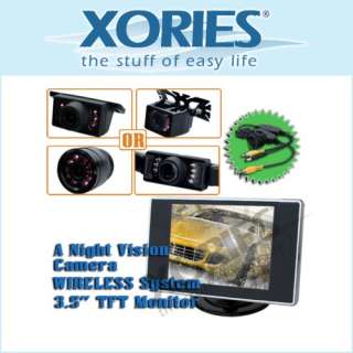 Car Rear View Kit   7 LCD DVD Monitor + Backup Camera  