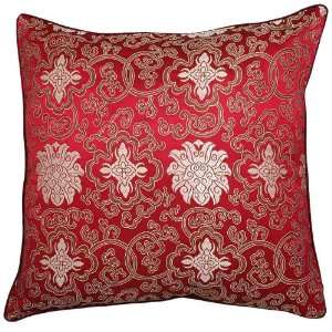   Magenta Cushion Cover / Pillow Sham   Chinese Lotus Flower Design