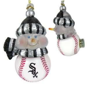 Chicago White Sox MLB All Star Light Up Acrylic Snowman Ornament (3 