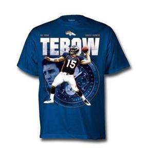 Tim Tebow Denver Broncos Tebow Time T Shirt Reebok  