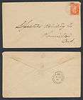 CANADA 1896 SMALL QUEENS CANCELS 3c ST GEORGE BRANT TO 