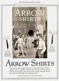 1923 AD Arrow Shirts  Cluett, Peabody & Co. playing on the ship deck 