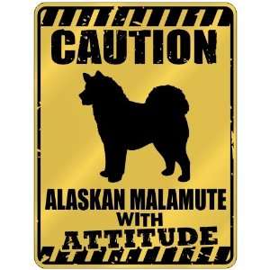    Alaskan Malamute With Attitude  Parking Sign Dog