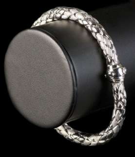 Mappin & Webb Chimento 18k White Gold Stretch Rope Bracelet  