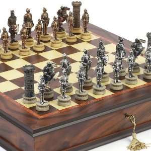   Chessmen & Luxury Milano Cabinet Board from Italy Toys & Games