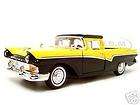1957 FORD RANCHERO YELLOW/BLACK DIECAST CAR MODEL 1/18