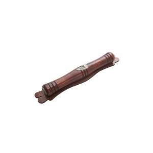  15 Centimeter Mezuzah of Dark Wood, Scroll Shapped with 