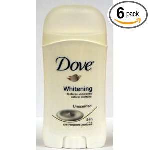  Dove Whitening Unscented Anti Perspirant Deodorant, 40 G 