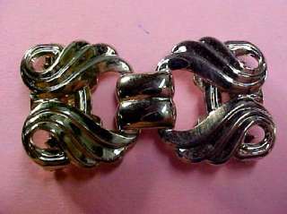 VTG 1 EASY CLIP FANCY GOLD METAL BUCKLES WEST GERMANY  