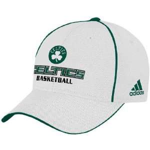  adidas Boston Celtics White Wordmark Structured Hat 