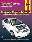 Haynes Publications 92037 Repair Manual (Fits Toyota Corolla)