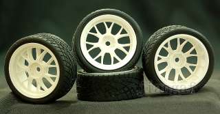4x 1/10 ON ROAD RC CAR Wheel, Rim & Tyre,Tire #KH543  