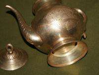 Antique Silver Islamic Asian Tea Coffee Pot Pitcher Jug  