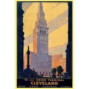   NEW YORK CENTRAL LINES AMERICAN VINTAGE POSTER REPRO 
