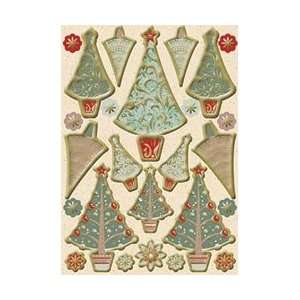  Christmas Collection Die Cut Punch Out Sheet 8X12 Christmas Tree 