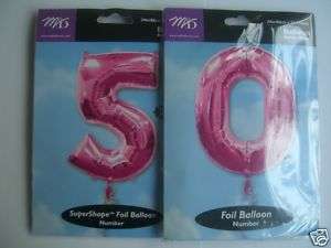 34 foil balloons 50 pink £ 11 99