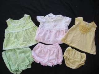 HUGE~57 PC USED BABY GIRL 3 6 6 9 MONTHS SPRING SUMMER CLOTHES LOT~.99 
