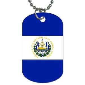  El Salvador Flag Dog Tag 