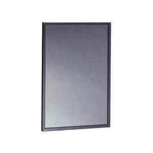 Bobrick   Tempered Glass Channel Frame Mirror 24W By 36H 1658 2436 