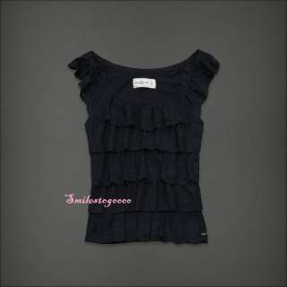 NWT Abercrombie HCO Womens Fasion Top Tank Lace Blouse Charissa S/M/L 