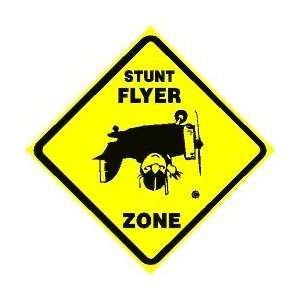  STUNT FLYER ZONE joke pilot NEW street sign