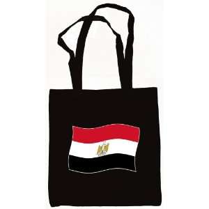  Waving Egypt, Egyptian Flag Tote Bag Black Everything 