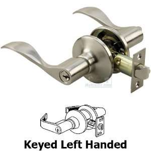 Richelieu door hardware   left handed keyed wave lever in satin nickel