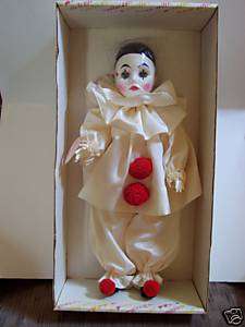 AWESOME EFFANBEE PIERROT CLOWN DOLL 17 COLLECTIBLE Cir 1980 Stamped 