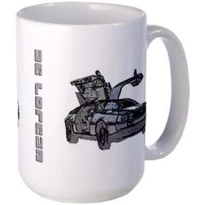  Large DeLorean Mug Hobbies Large Mug by  