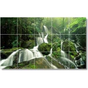 Waterfalls Photo Kitchen Tile Mural W017  18x30 using (15 