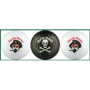   Myrtle Beach Golf Balls w/ Pirate and Jolly Roger