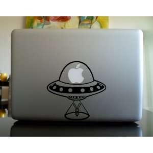   Macbook Vinyl Decal Sticker   Alien UFO Abduction 