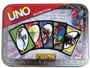 Spiderman Uno Special Tin Edition Sababa Toy New Sealed  