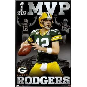  Aaron Rodgers MVP  Super Bowl 2011 Lamina Framed Poster 
