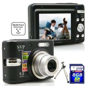 SVP DC 936 Black 9MP 3x Optical Zoom 2.5 LCD Digital Camera with ISO 