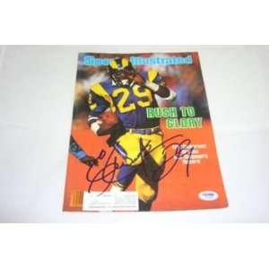  ERIC DICKERSON SIGNED SPORTS ILLUSTRATED COVER PSA DNA 