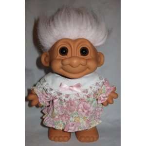  Vintage Russ Troll Doll In Dress 