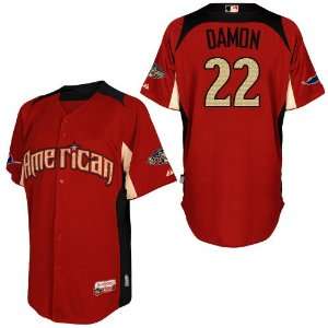 2011 All Star Tampa Bay Rays 22# Damon Red 2011 MLB Authentic Jerseys 