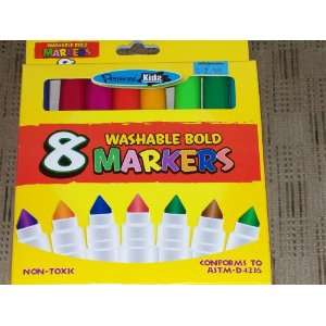  Penway Kids Washable Bold Markers Set of 8, Non toxic 