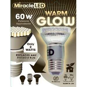 60W LED Glow WARM White Light Bulb (10 pack)