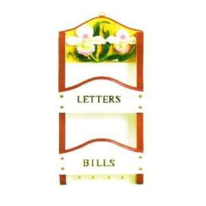  ORCHID Mail Letter Holder & Key Hooks *NEW* Office 