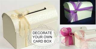 Wedding Gift Card Wishing Well Box CREAMY WHITE or IVORY w/ OPTIONS 