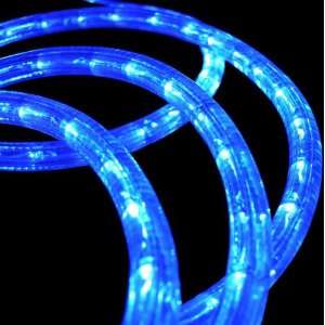   Light, 120 Volt   2 Wire 1/2 (13mm), LED Blue Rope Light, 12ft. Home