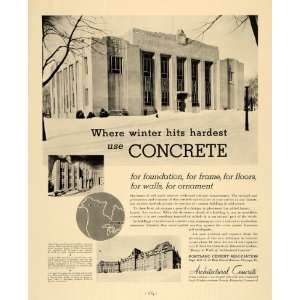   Ad Architectural Concrete Cement Alpena Courthouse   Original Print Ad