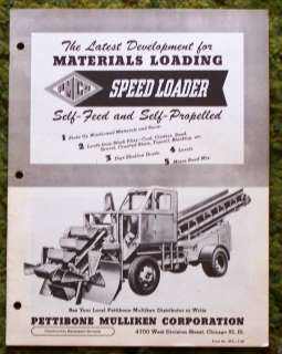 1949 Pettibone Mulliken Co. Speed Loader Brochure  