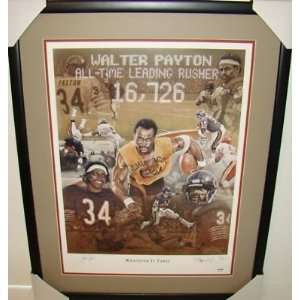 Walter Payton SIGNED LE Litho WHATEVER IT TAKES NEW   New Arrivals