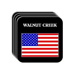  US Flag   Walnut Creek, California (CA) Set of 4 Mini 